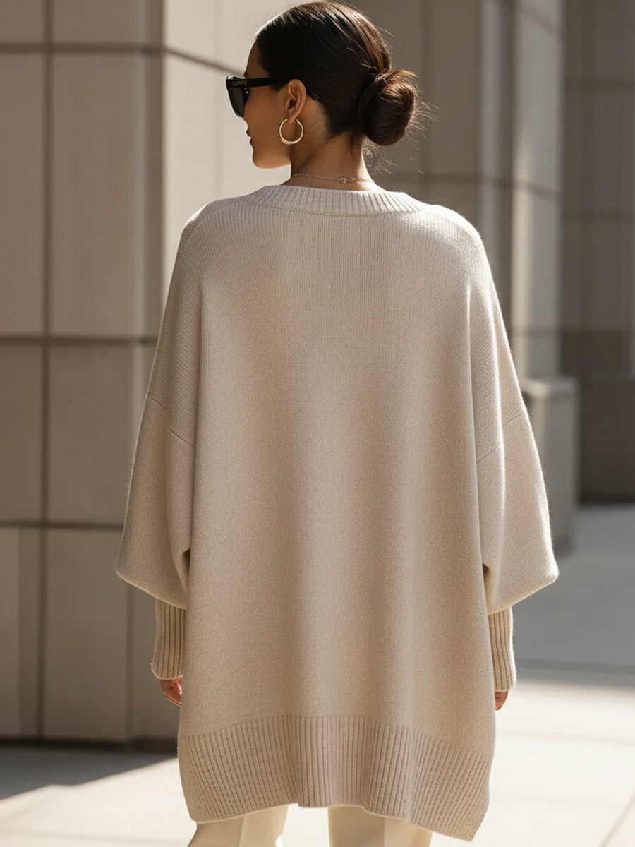 Abigail | Women's Oversized Jumper - Grey
