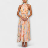 Halter Neck Dress Tie Detail Everyday