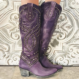 Orthopaedic Boots Block Heel Pointed Toe Cushioned Sole