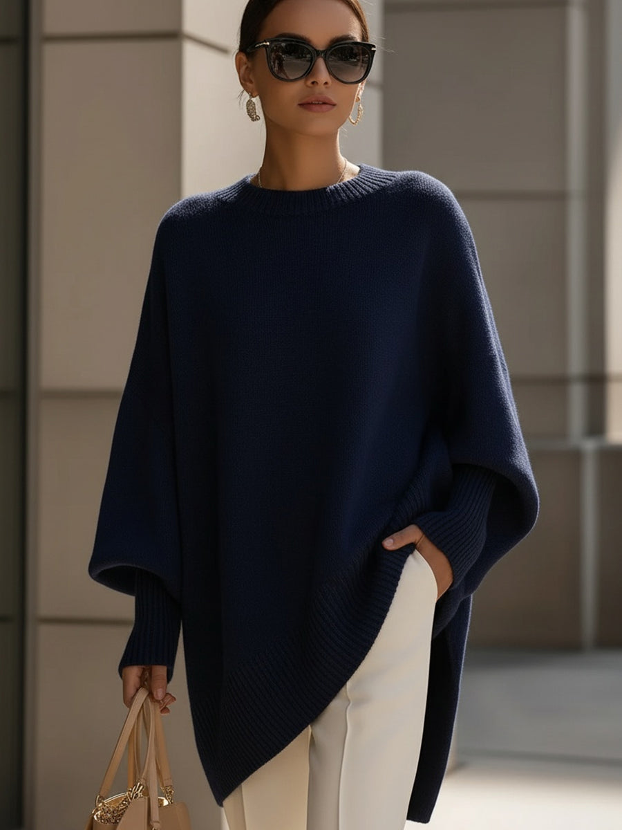 Abigail | Women's Oversized Jumper - Navy Blue