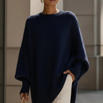 Abigail | Women's Oversized Jumper - Navy Blue