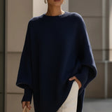 Abigail | Women's Oversized Jumper - Navy Blue