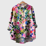 Floral Print Blouse Lightweight Everyday Top