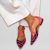 Strappy Ballet Flats Cushioned Everyday Shoes