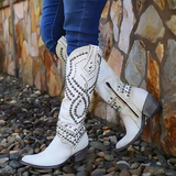 Orthopaedic Boots Block Heel Pointed Toe Cushioned Sole