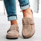 Orthopaedic Suede Slip-Ons Cushioned Everyday Sole