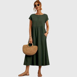 Relaxed Midi Dress Everyday Summer Dress