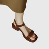 Orthopaedic Leather Sandals Cushioned Summer Shoes