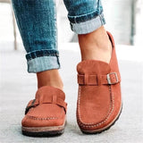 Orthopaedic Suede Slip-Ons Cushioned Everyday Sole