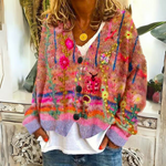 Alexis | Women's Floral Cardigan - Pink