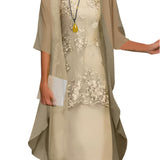 Sheer Sleeve Wedding Guest Midi Dress