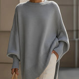 Oversized Wool-Blend Jumper Draped Everyday Knit