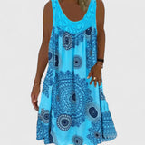 Boho Print Summer Dress Ethnic Everyday Dress