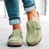 Orthopaedic Suede Slip-Ons Cushioned Everyday Sole