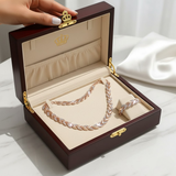 Rhinestone Fishtail Necklace Bracelet Set