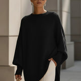 Oversized Wool-Blend Jumper Draped Everyday Knit