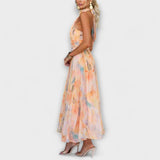 Halter Neck Dress Tie Detail Everyday
