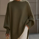 Oversized Wool-Blend Jumper Draped Everyday Knit