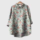 Floral Print Blouse Lightweight Everyday Top
