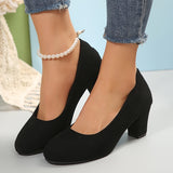 Orthopaedic Block Heels Wide Fit Cushioned Sole