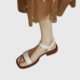 Orthopaedic Leather Sandals Cushioned Summer Shoes