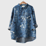Floral Print Blouse Lightweight Everyday Top
