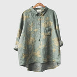 Floral Print Blouse Lightweight Everyday Top