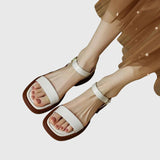 Orthopaedic Leather Sandals Cushioned Summer Shoes