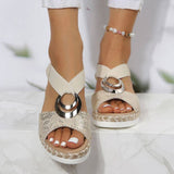 Orthopaedic Sandals Metallic Everyday Cushioned Sole