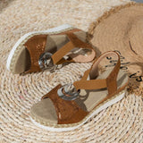 Orthopaedic Sandals Metallic Everyday Cushioned Sole
