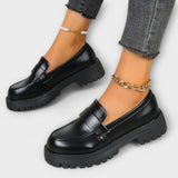 Orthopaedic Loafers Black Everyday Cushioned Sole