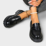 Orthopaedic Loafers Black Everyday Cushioned Sole