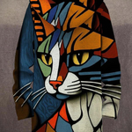 Alana | Women's Fleece Lined Hooded Cardigan - Cat