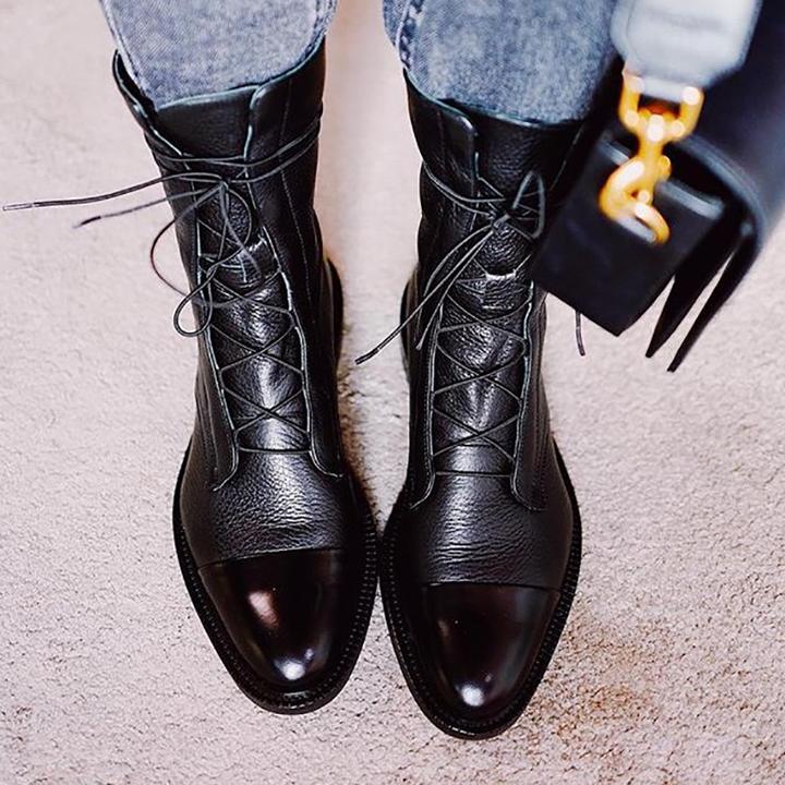 Rosie | Women's Leather Look Ankle Boots