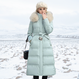 Winter Parka Faux Fur Hood Quilted Coat