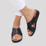 Orthopaedic Comfort Summer Sandals Slip-On Cross-Strap Cushioned Sole