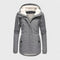 Riley | Women's Fleece Lined Hooded Puffer Jacket - Gray