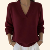 V-Neck Jumper Soft Everyday Knitwear