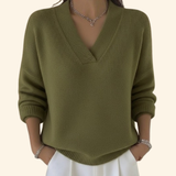 V-Neck Jumper Soft Everyday Knitwear