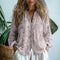 Denise | Women's Long Sleeve V Neck Cardigan - Purple