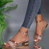 Orthopaedic Sandals Metallic Everyday Cushioned Fit
