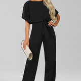 Wide-Leg Jumpsuit Tie Belt Everyday