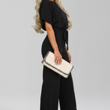 Wide-Leg Jumpsuit Tie Belt Everyday
