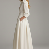 Collared Midi Dress Button-Front Everyday