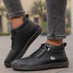 Women's Orthopaedic Walking Shoes Wide Fit Cushioned Sole - Black