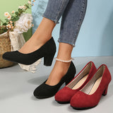 Orthopaedic Block Heels Wide Fit Cushioned Sole