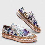 Orthopaedic Slip-On Shoes Printed Cushioned Sole