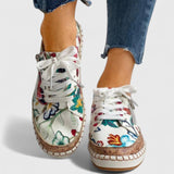 Orthopaedic Slip-On Shoes Printed Cushioned Sole