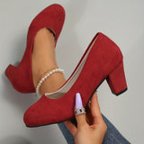 Orthopaedic Block Heels Wide Fit Cushioned Sole