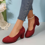Orthopaedic Block Heels Wide Fit Cushioned Sole